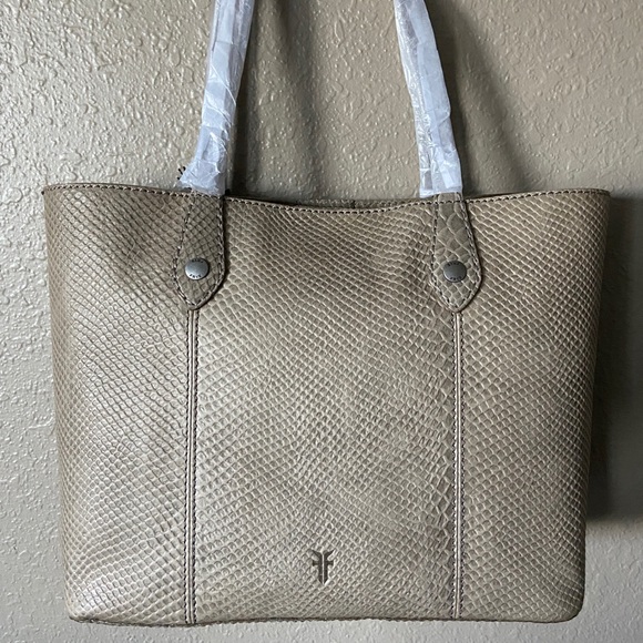 FRYE Melissa Floral Croc Embossed Leather Tote - Picture 4 of 10